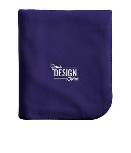 Alpine Fleece Throw Blanket - Color: Purple