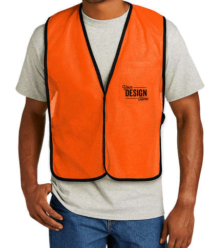 CornerStone Non-ANSI Enhanced Visibility Mesh Safety Vest - Safety Orange