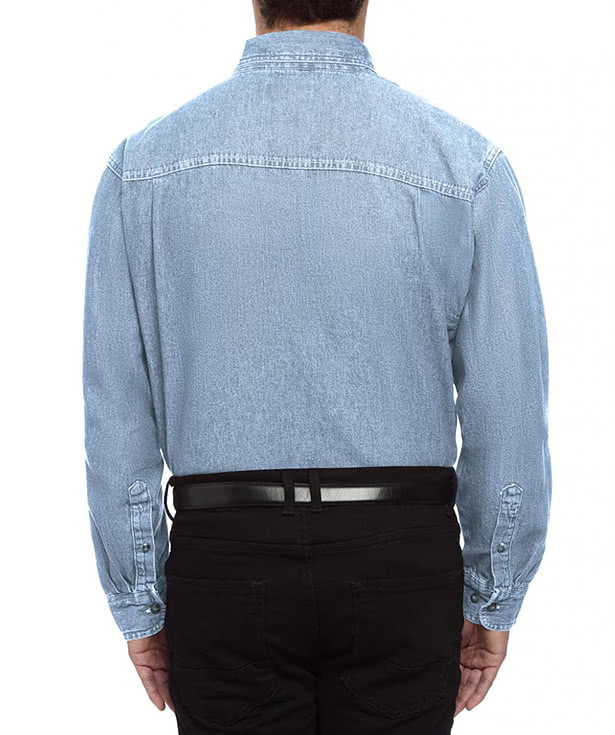 Blue Generation Pocket Long Sleeve Denim Shirt