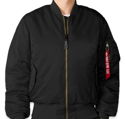 Custom Alpha Industries MA 1 Flight Jacket Design Insulated