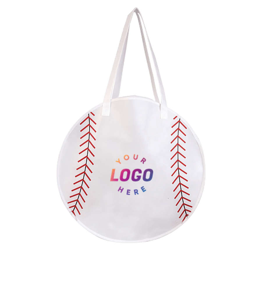 RallyTotes Baseball Tote Bag in WHITE