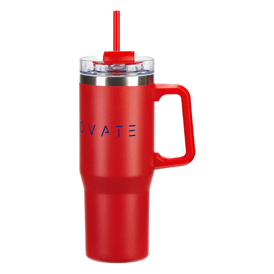30 oz. Maestro Stainless Steel Insulated Tumbler with Straw