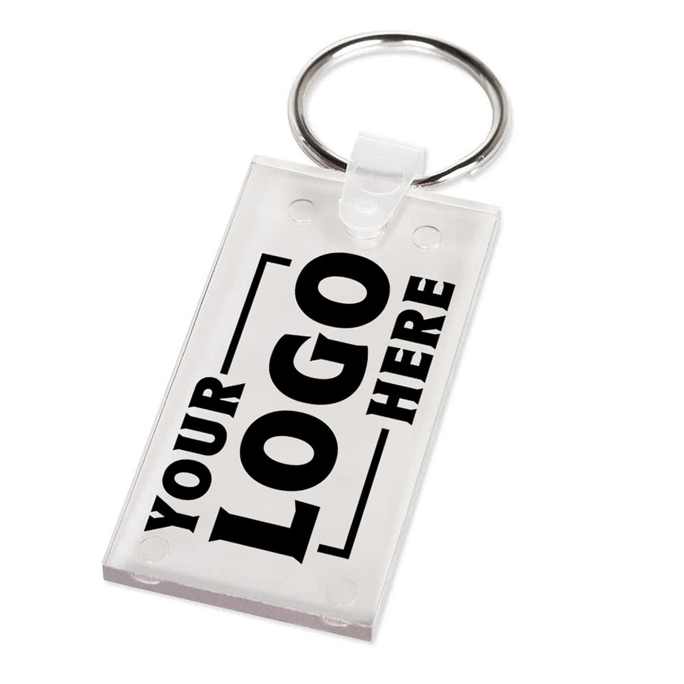 Rectangle PVC Keychain