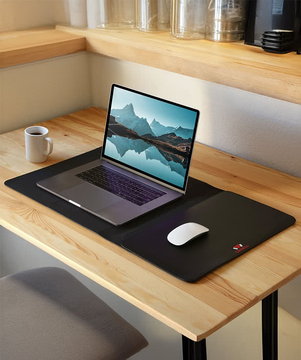 Full Color Travlr Recycled 16" Laptop Sleeve and Desk Mat