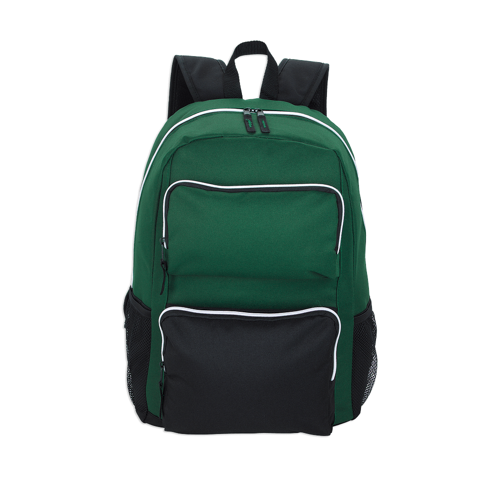 Full Color Recycled Double-Pocket Computer Backpack-default