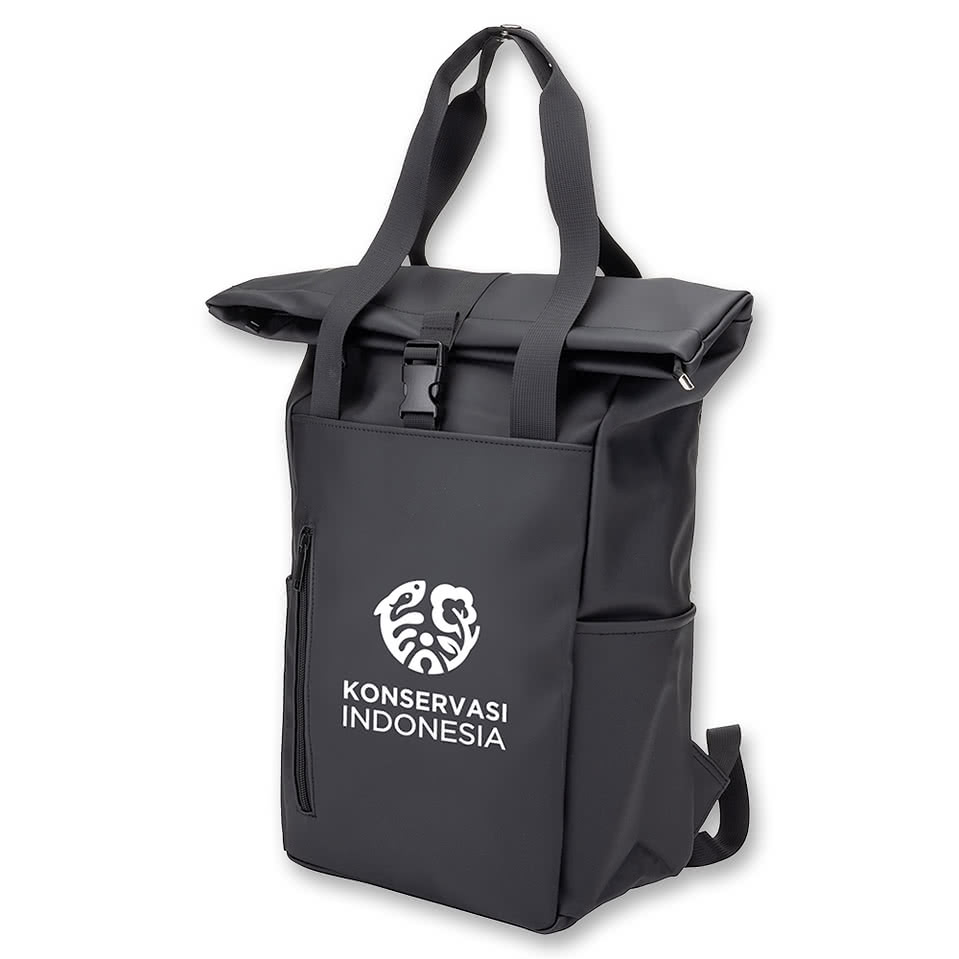 Kasai Leatherette Multi-Strap Backpack