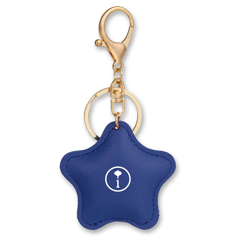 Star Leather Keychain
