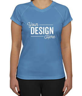 Champion Women's V-Neck Performance Shirt - Color: Light Blue