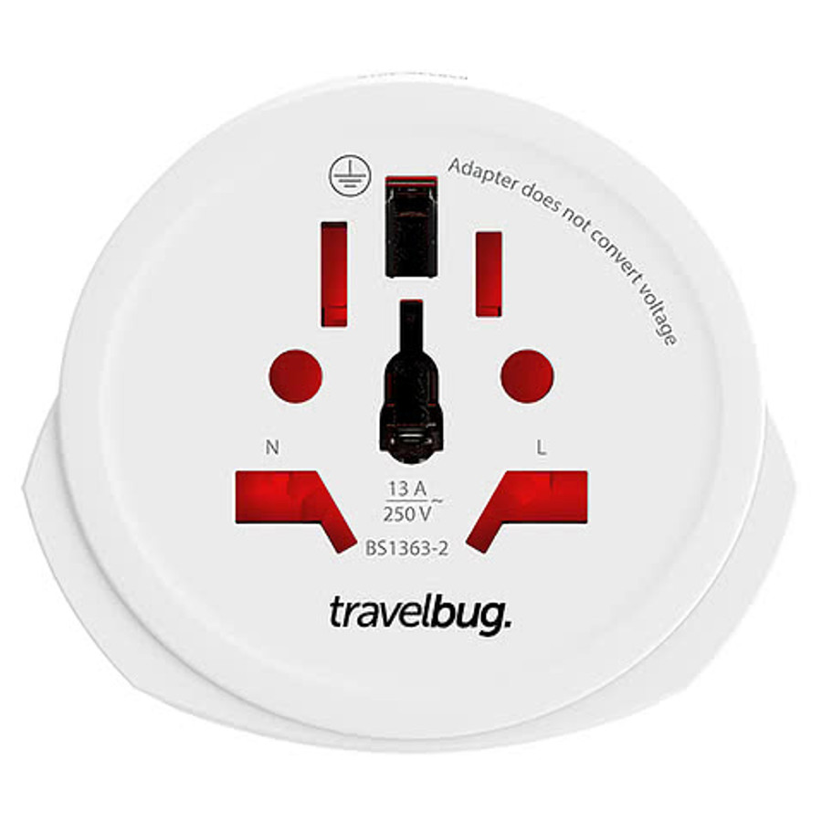 Skross World to Europe Travel Adapter in White