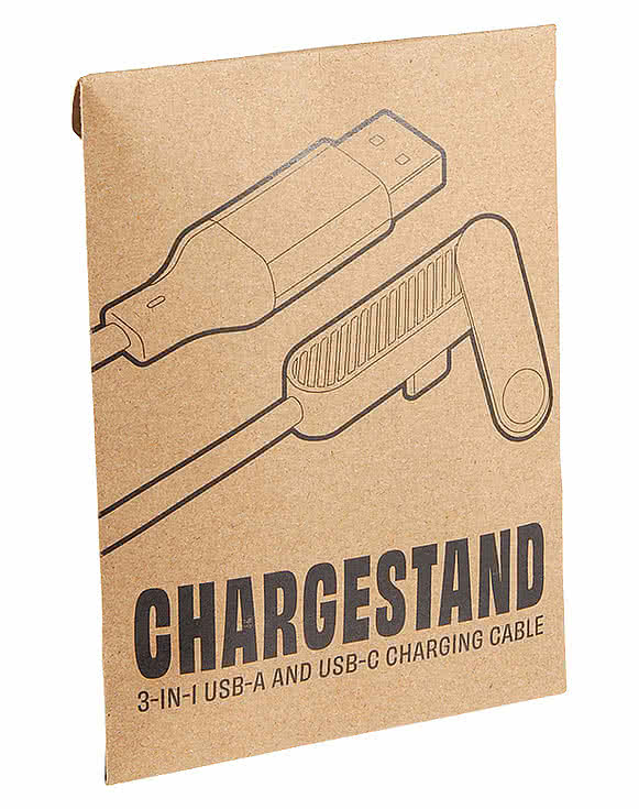 ChargeStand 3-in-1 USB-A and USB-C Charging Cable