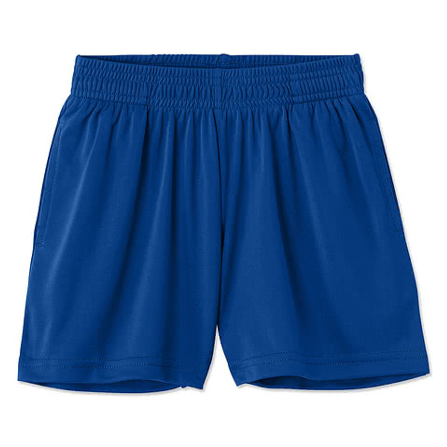Sport-Tek Youth Competitor Performance Pocket Shorts in Silver