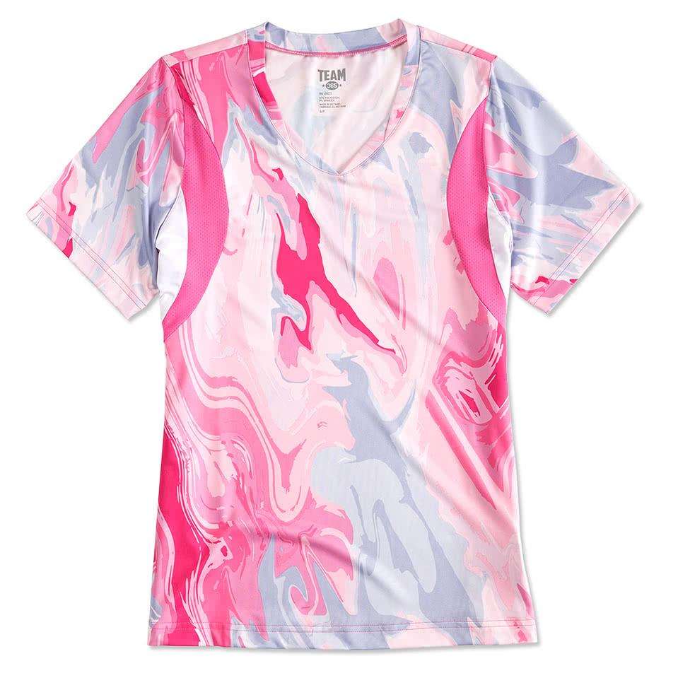 Canada - Team 365 Ladies Pink Swirl Performance Jersey
