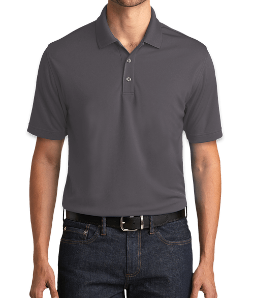 Port Authority Tall Dry Zone UV Micro-Mesh Polo - Embroidered in Graphite
