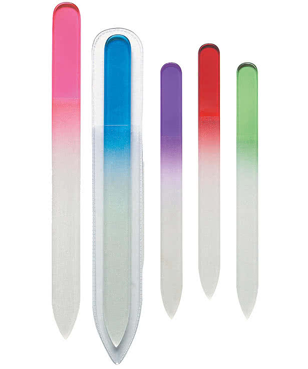Glass Nail File with Sleeve