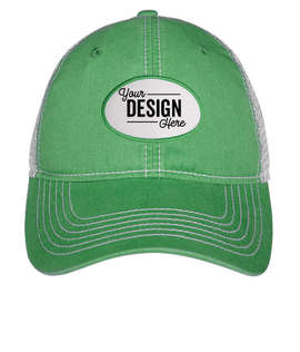 Ahead Oval Patch Trucker Hat - Color: Kelly / White