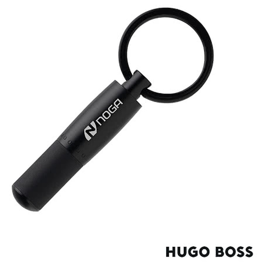 Hugo Boss Laser Engraved Gear Matrix Keychain in Blue