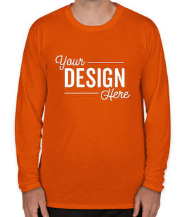 Gildan Soft Jersey Long Sleeve Performance Shirt - Color: Orange