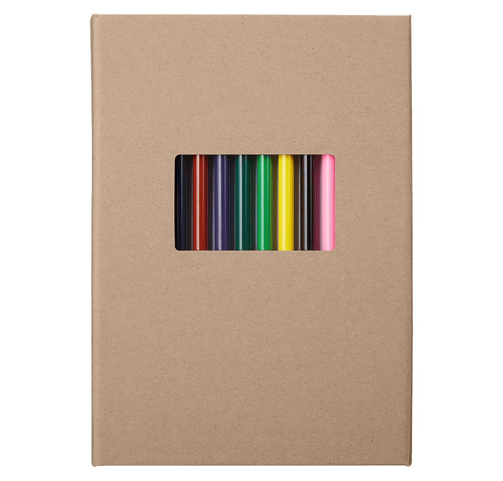 10-Piece Colored Pencil and Notepad Set-default