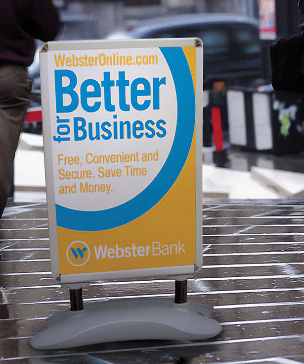 Full Color Outdoor Flex Sign Kit with Ballast Base