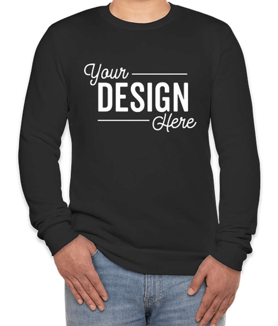Royal Apparel USA-Made 50/50 Crewneck Sweatshirt in Black