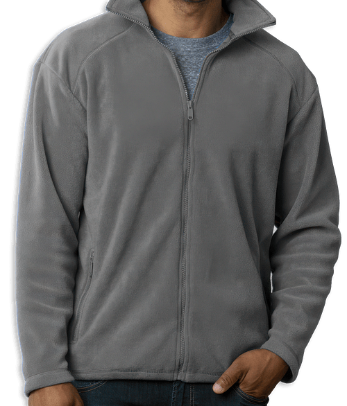 Blue Generation Microfleece Full Zip Jacket in Polar Gray