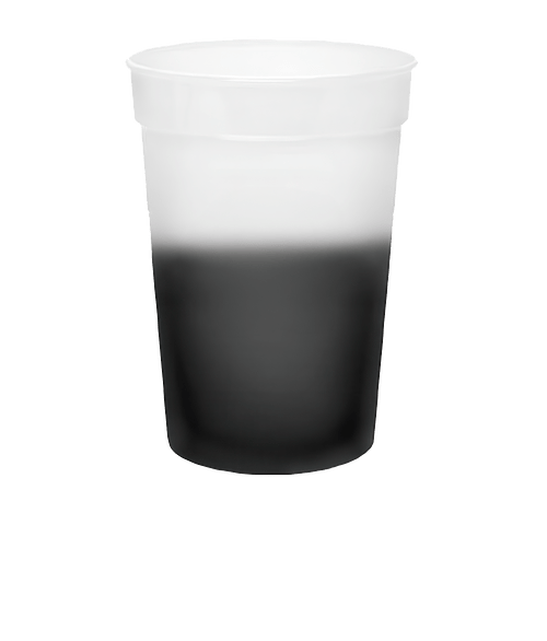 12 oz. Mood Plastic Stadium Cup in Frosted To Smoke