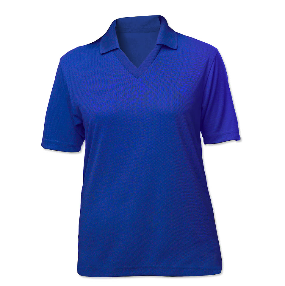 Blue Generation Women's BLU-X-DRI Textured Mesh Performance Polo - Embroidered
