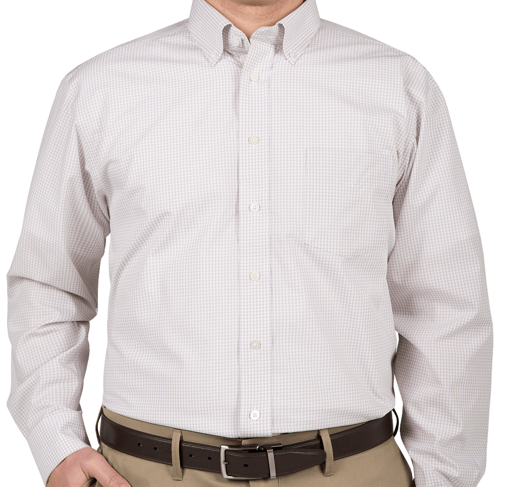 Devon & Jones Crown Collection Gingham Dress Shirt - Printed-default