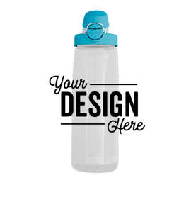 24 oz. Nalgene Tritan On-The-Fly Water Bottle - Color: Clear / Glacial Blue