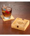 Laser Engraved Bamboo Coasters (Set of 4)