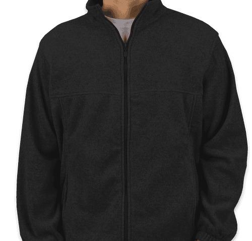 Harriton full hot sale zip fleece jacket