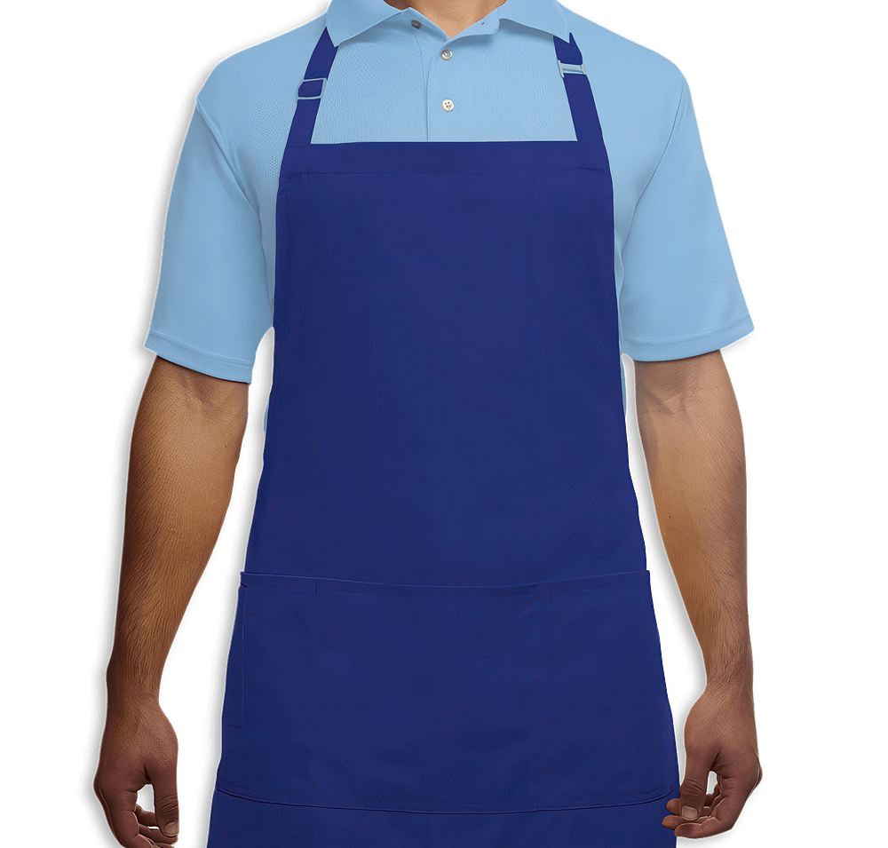 Blue Generation Scotchgard Treated Full Length Four-Pocket Apron - Printed-default