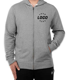 District Re-Fleece Zip Hoodie - Color: Light Grey Heather