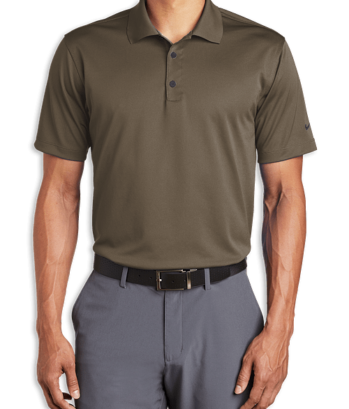 Nike Dri-FIT Tech Basic Performance Polo - Printed in Olive Khaki