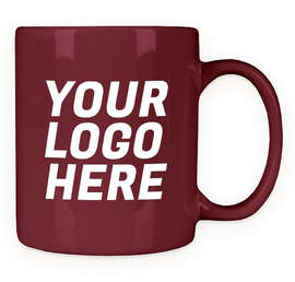 11 oz. Ceramic Mug - Color: Maroon