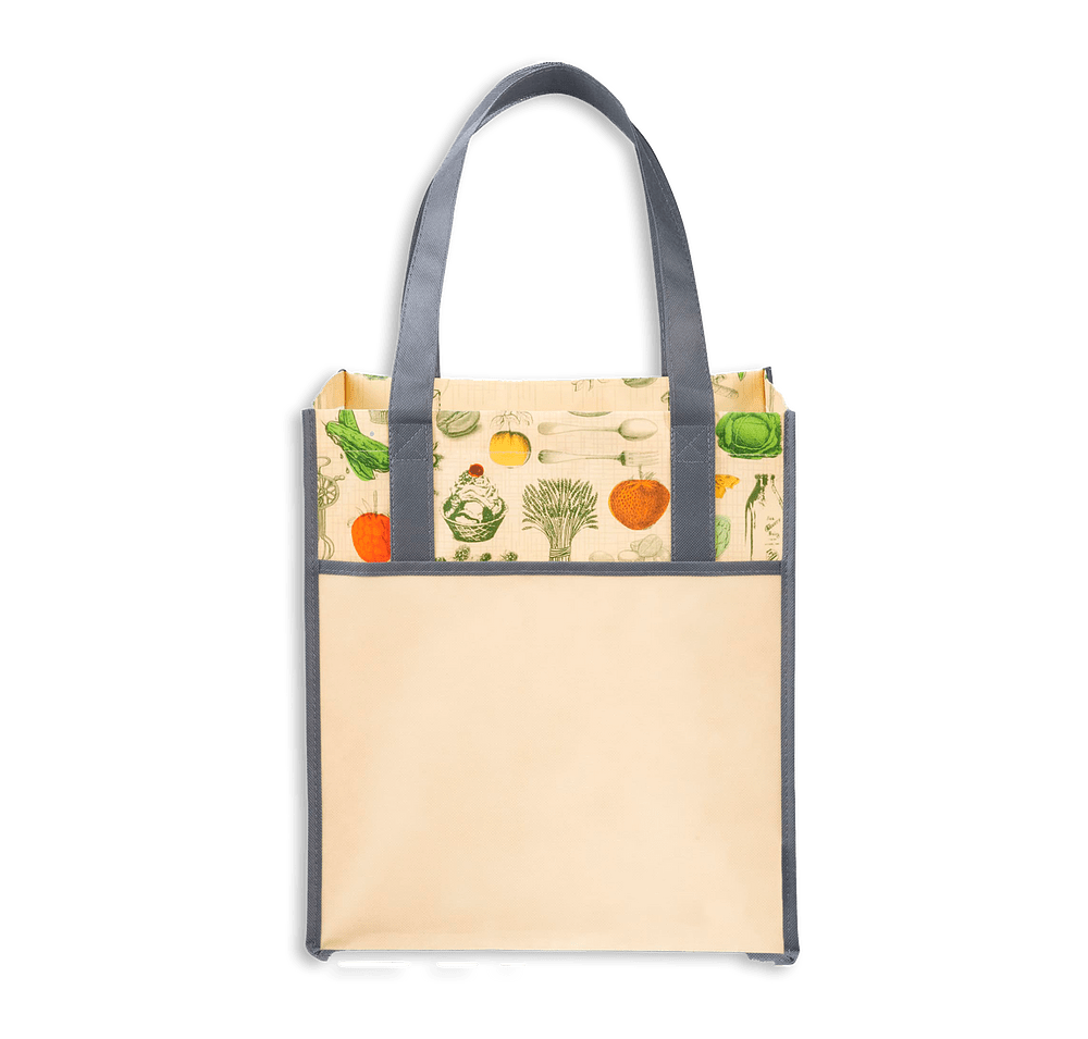 Big Grocery Vintage Laminated Non-Woven Tote Bag-default