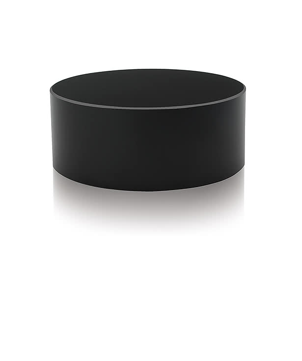 Laser Engraved Medium Cylinder Black Award Base