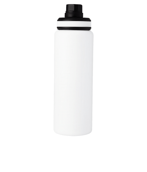 32 oz. Zone Recycled Stainless Steel Water Bottle in WHITE