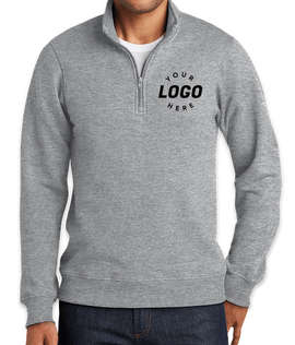 Port & Company Fan Favorite Quarter Zip Sweatshirt - Color: Athletic Heather