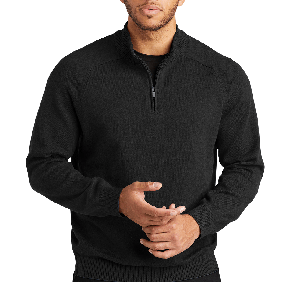 Mercer+Mettle Easy Care Quarter Zip Sweater-default