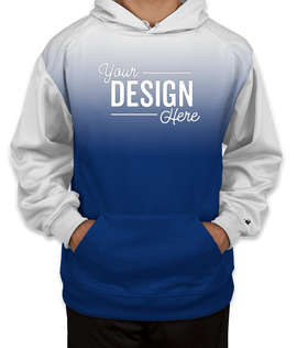 Badger Ombre Performance Pullover Hoodie - Color: Royal