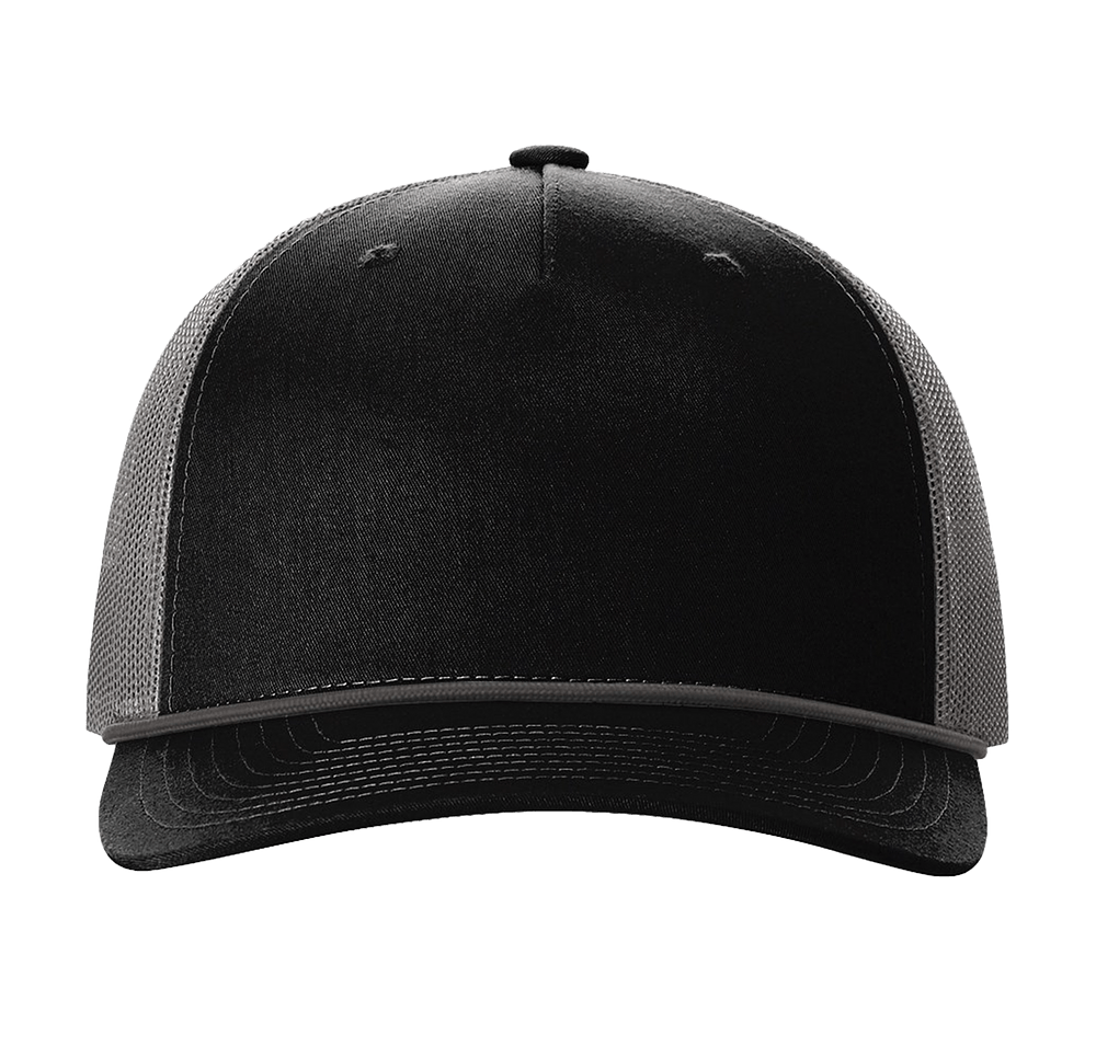 Richardson Five-Panel Rope Snapback Trucker Hat - Embroidered-default