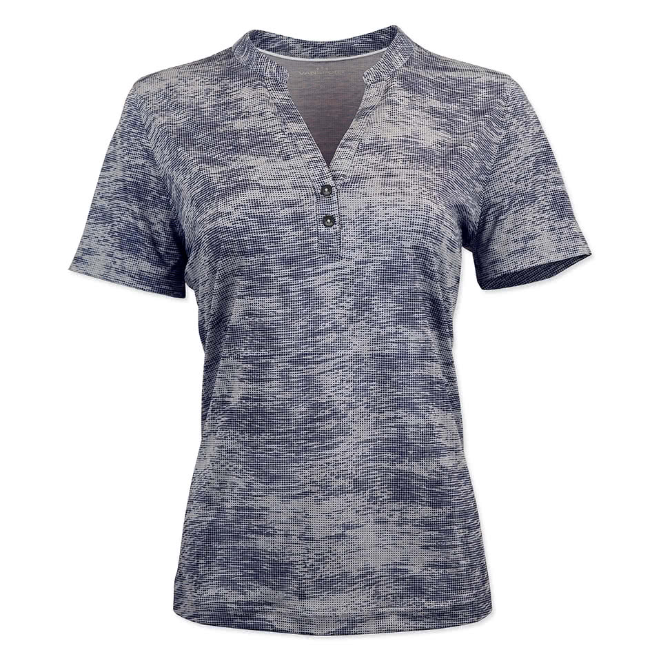 Vansport Women's Pro Digi Print UPF 50+ Performance Polo