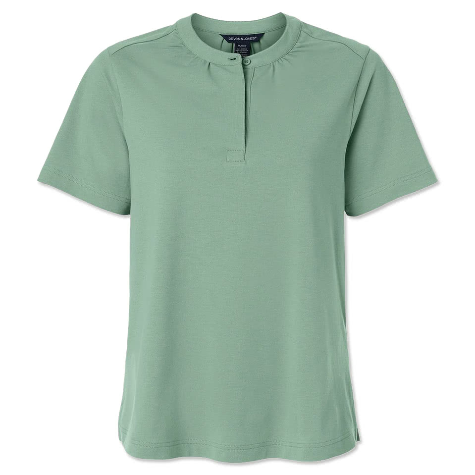 Devon & Jones Women's Seaton Pebble Textured Performance Polo