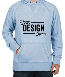 J. America Acid Wash Pullover Hoodie - Color: Chambray