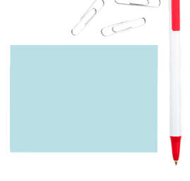 3M Post-it® Note- 4" x 3" - 50 sheets/pad - Color: Recycled Sky Blue