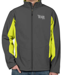 Port Authority Colorblock Soft Shell Jacket - Color: Battleship Grey / Charge Green