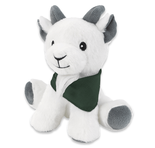 6" Little Buddy Goat Plush Animal in Forest Green
