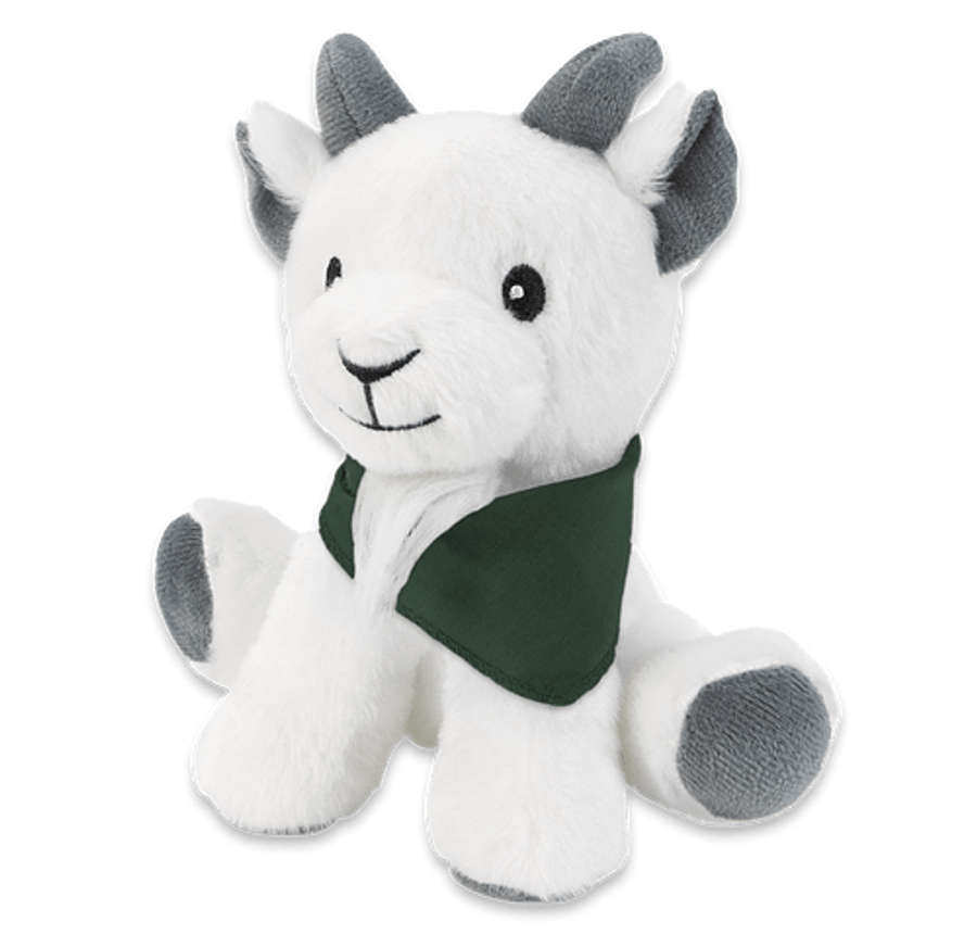 6" Little Buddy Goat Plush Animal in Forest Green