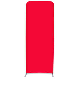 Full Color 36.5" x 91.25" Eurofit Straight Wall Display Kit - Color: Red